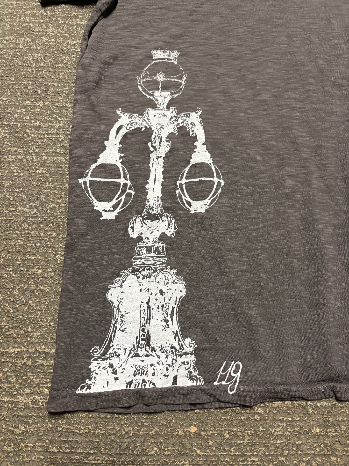 Emperor Lamp 4.5oz Slub tee - Black (G&J x Daeker)
